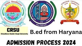 Admissions open in b.ed from MDU ROHTAK 2024-25B.ed Admission from Haryana 2024 b.ed from Gurugram