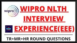 Wipro NLTH Interview Experience  EEE  TR + MR + HR