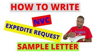 EXPEDITE REQUEST NVC SAMPLE