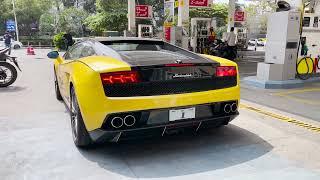 Lamborghini Gallardo Bicolore w Quick Silver Exhaust  LOUD Start-up & fly-bys.