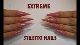 Extreme Stiletto Nails using Polygel