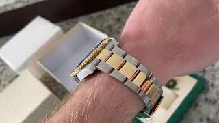 Rolex Submariner Two Tone 116613LB Watch Review 2017 Bluesy