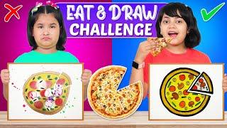 Eat And Draw Challenge  Fun Food Activity for Kids  Toystars