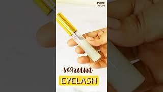 How to Grow Long Thick Strong Eyelashes & Eyebrows #shorts