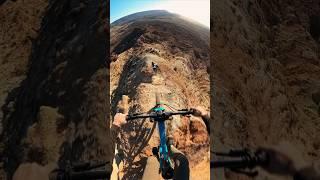 Rowdy ridgeline trail in Utah on my Downhill MTB ️