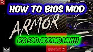 GPU MINING RIG RX580 ARMOR X POLARIS BIOS MOD