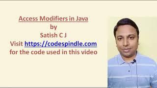 Access Modifiers in Java public private default protected