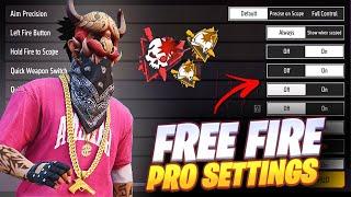 Free Fire PRO SETTINGS ️  Best Settings in Free Fire  Free Fire Control Settings  Free Fire