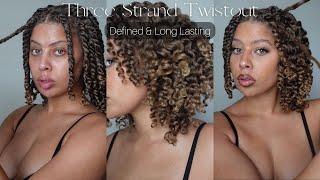 How to Three Strand Twistout  Defined & Long Lasting  GOLDYNAPS