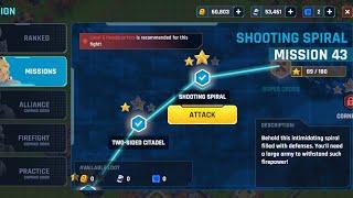 Heroes of mavia  Mission 43 - Shooting Spiral - 3 Star Strategy