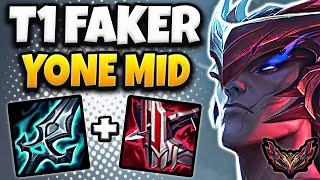 T1 Faker Yone vs Lucian  MID  Patch 14.15 Korea Grandmaster 