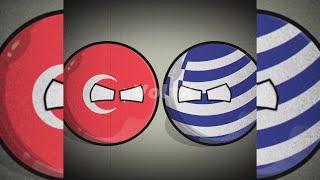 Turkey vs Greece  Eternal Enemies   #countryballs #animation #edit #videos #turkey #greece