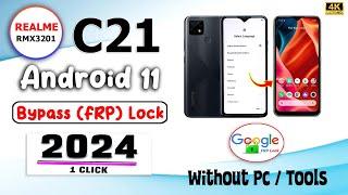 Without Pc 2024  Realme C21 Android 11 Frp Bypass 1 Click Only ️  Realme C21 Bypass Google Account