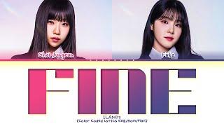 I-LAND2 Vocal Unit Fine by TAEYEON Lyrics Color Coded Lyrics