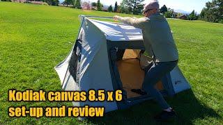 Kodiak canvas tent 8.5 x 6 set-up and review