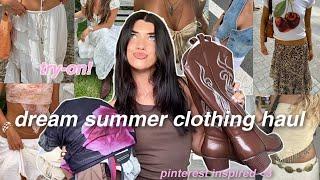 buying my dream summer wardrobe HUGE TRY-ON CLOTHING HAUL 2024