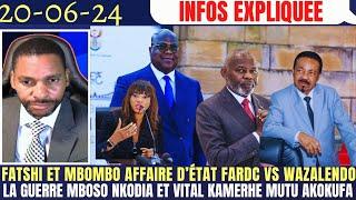 FATSHI ET MBOMBO AFFAIRE DÉTAT FARDC ET WAZALENDO LA GUERRE MBOSO VEUT ELIMINÉ V.KAMERHE C.NANGAA