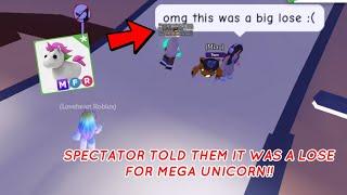 OOPS  DID I REALLY MAKE THEM OVERPAY  FOR MY MEGA UNICORN?  WFL?  Adopt Me - Roblox