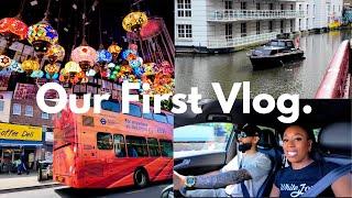 OUR FIRST EVER VLOG  DAY OUT EXPLORING THE CITY  INTERRACIAL COUPLE