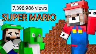 This Minecraft Challenge Made Me 7398000+ Views Super Mario Minigame Remake