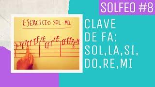 Solfeo en Clave de Fa Sol La Si Do Re Mi