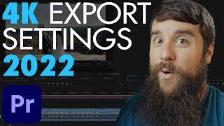 How To Export 4K Video In Premiere Pro CC 2022 For YouTube Facebook & Vimeo