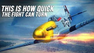 This Is How Fast The Tables Can Turn  P-51 Vs Fw-190 Dogfight  World War II  IL-2 Great battles 