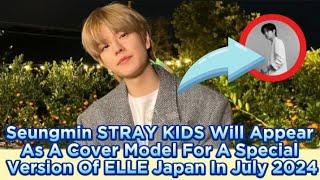 Seungmin STRAY KIDS Will Appear As A Cover Model For A Special Version Of ELLE Japan In July 2024