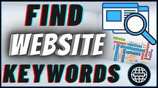 How To Find Website Keywords For Free  Find Keywords Of Competitors