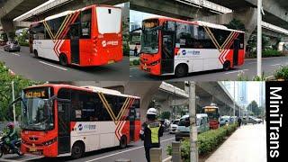 MiniTrans Bus Transjakarta Prof Dr. Satrio Street South Jakarta Nov 12 2020