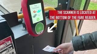 How To Scan a barcode on new fare readers