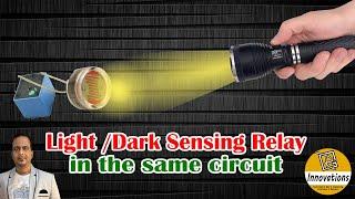Light Sensing  Dark Sensing Relay in a Single Circuit  Easy Night Day Sensing using BC548 and LDR