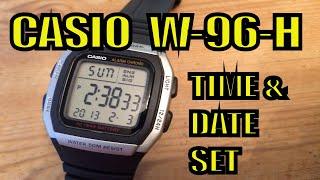 Casio  W96H Time and Date Set  Casio 3239