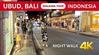 Ubud Bali Night walk  Indonesia 2024 Walking tour  Bali nightlife