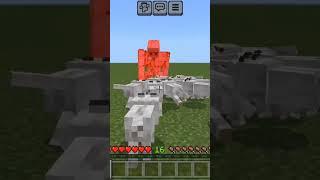 Wolf Taking Revenge With Iron Golem #minecraft #trend #shorts