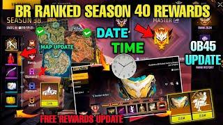 BR Ranked Season 40 Free Rewards  Purgatory Map Return  New Rank Season kab aayega free fire