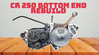 Honda CR250 - Bottom end rebuild step by step - Watch and learn