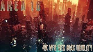 Star Citizen - Inside Area 18 in 4k60  VFX SFX  H.265