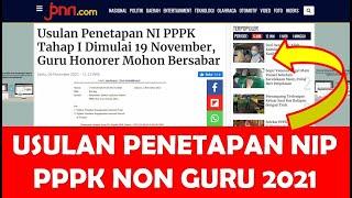 Usulan Penetapan NIP PPPK Non Guru Tahap 1 Tahun 2021