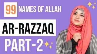 Ar- RazzaqPart -2 99 Names of Allah  Ramsha Sultan #shorts #ramshasultan
