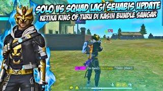 17 KILL KETIKA KING OFF TURU SOLO VS SQUAD PAKE BUNDLE SANGAR GRATISAN - FREE FIRE INDONESIA