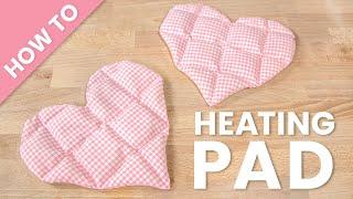 DIY Heating Pack Tutorial  How to Make a Heating Pad with Rice  Valentines Day Craft
