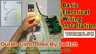 Pagwiring Ng Outlet Na May Switch Control  Tagalog  Basic Electrical Wiring Installation 