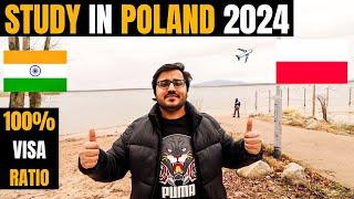STUDY IN POLAND 2024 Easiest Country in Europe for Study Visa for Indians 100% Visa Sucess Ratio