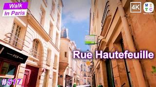 Rue Hautefeuille walking tour  4K Walking Tour