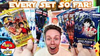 Opening packs from EVERY One Piece Card Game Set so far Secret Rare Pull