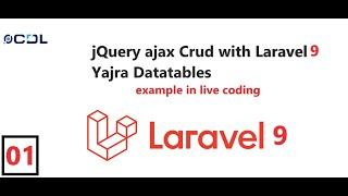 01 jQuery ajax Crud with Laravel Yajra Datatable l Intro with Series  Ajax tutorial in Laravel