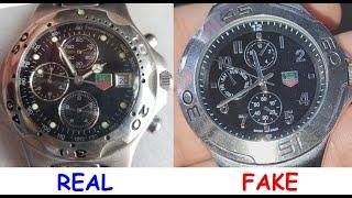 Tag Heuer watch how to spot fake. Real vs Fake Tag Heuer time wear