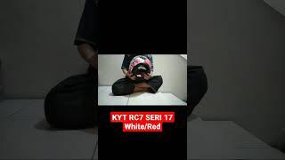 HELM KYT RC7 #17 WHITE RED #shorts