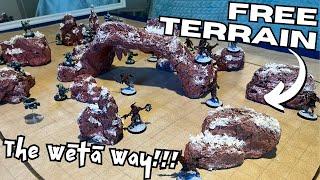 FREE WARHAMMER TERRAIN Making Beginner Friendly Hand Crafted Table Top Terrain